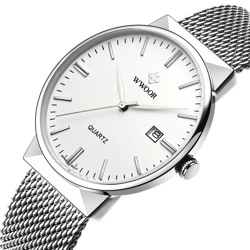 Men's Quartz Watch with Ultra-Thin Waterproof Design