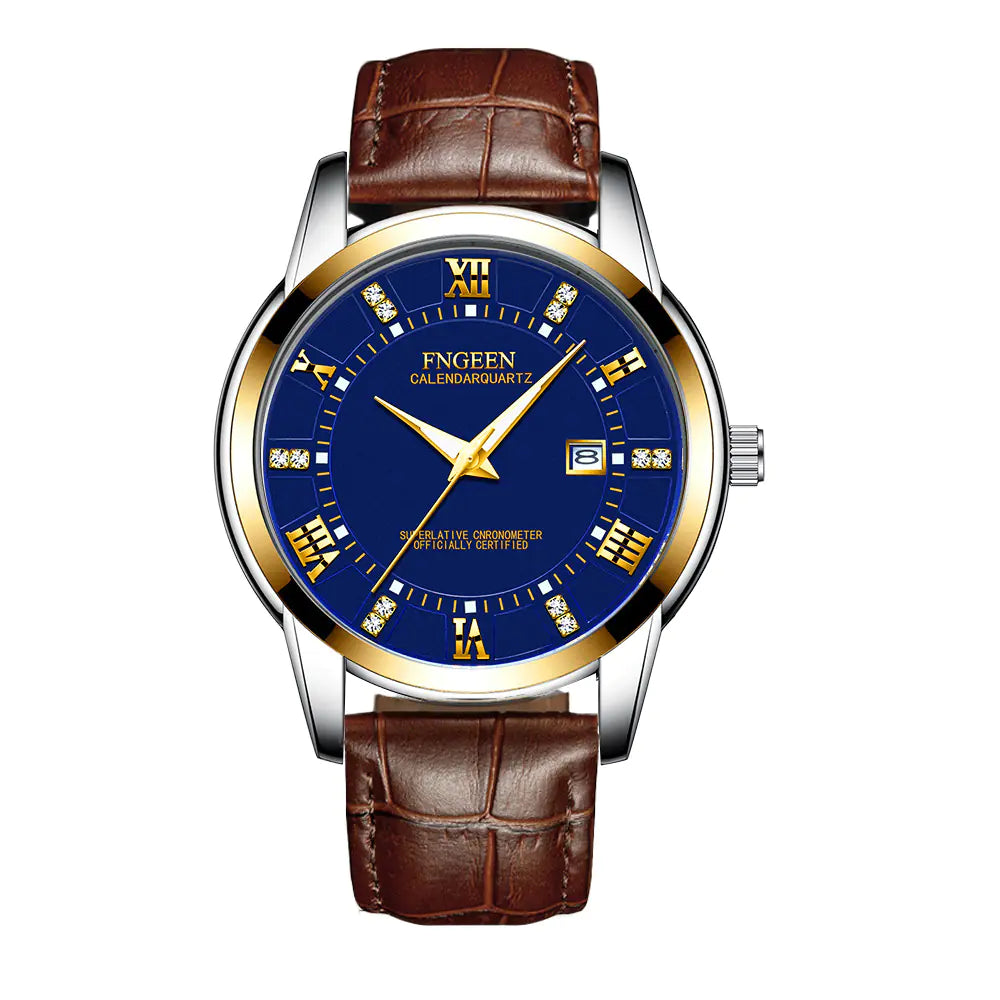 Men's Ultra-thin Waterproof Quartz Business Watch