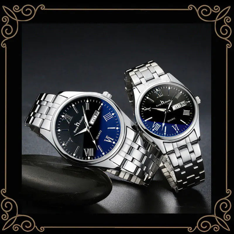 Luxury Waterproof Ultra Thin Couple Quartz Watches