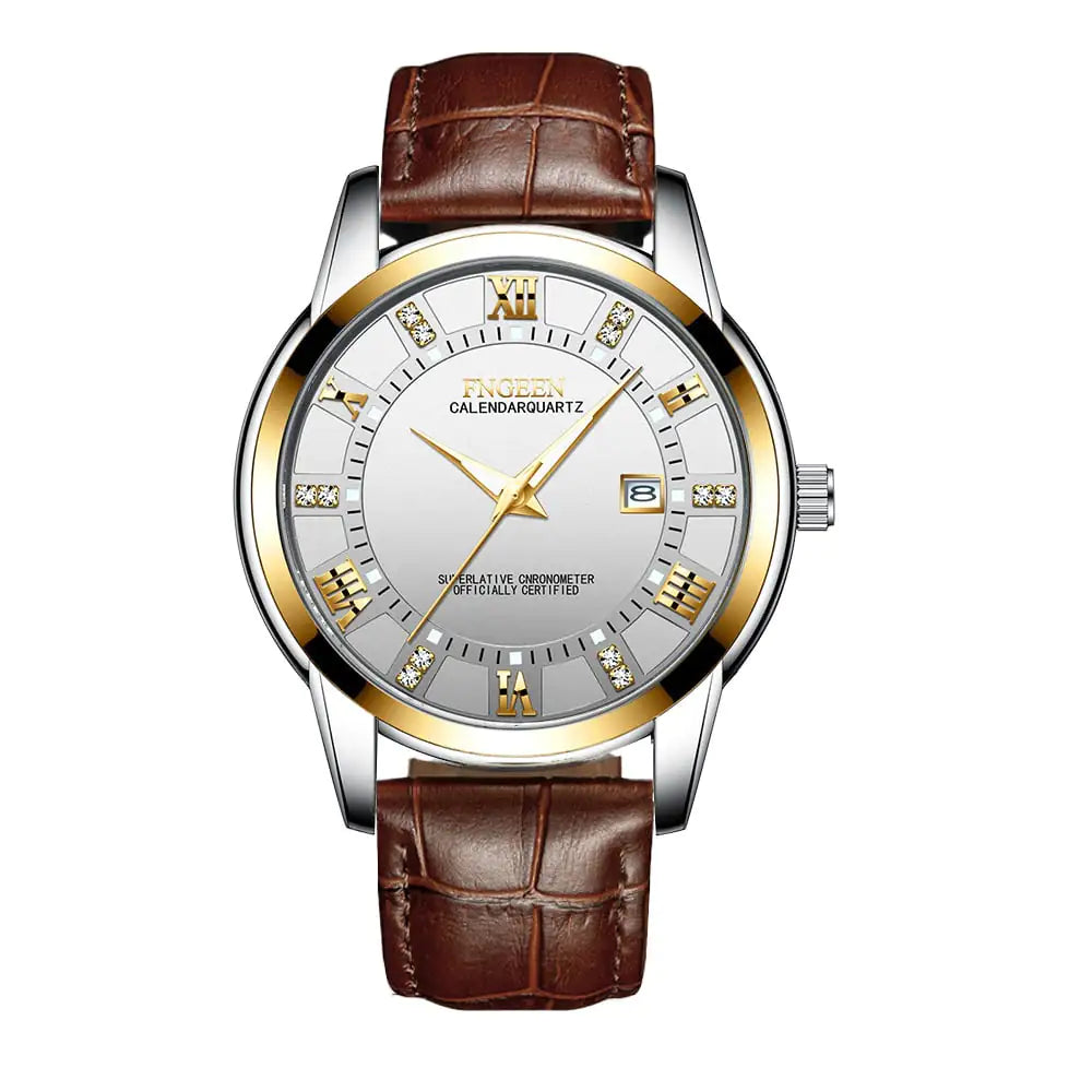 Men's Ultra-thin Waterproof Quartz Business Watch