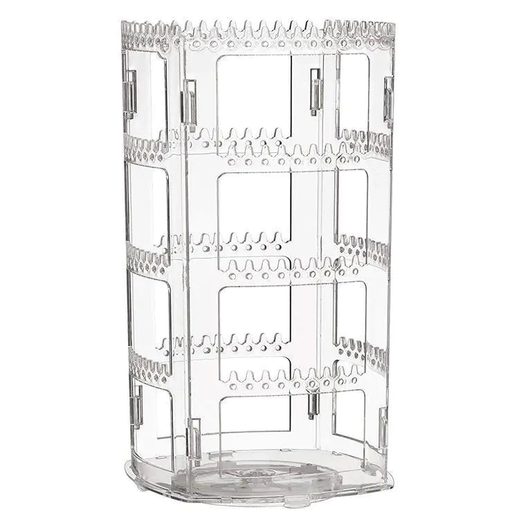 Rotating Jewelry Organizer for Earrings and Necklaces