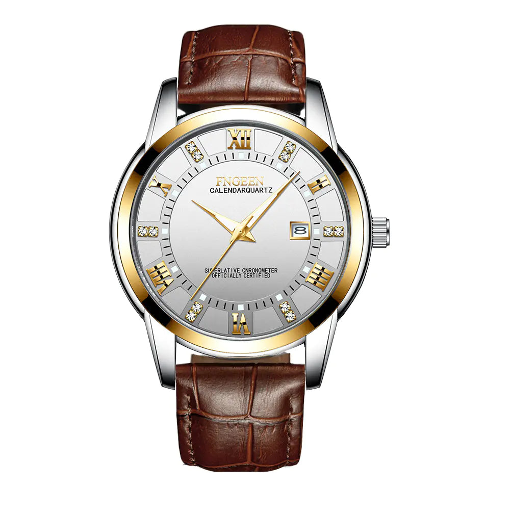 Men's Ultra-thin Waterproof Quartz Business Watch