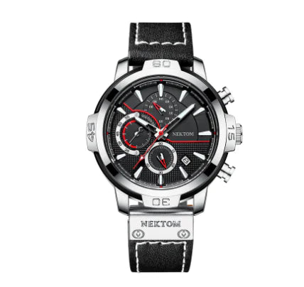 LIGE Multifunctional Waterproof Quartz Watch for Business