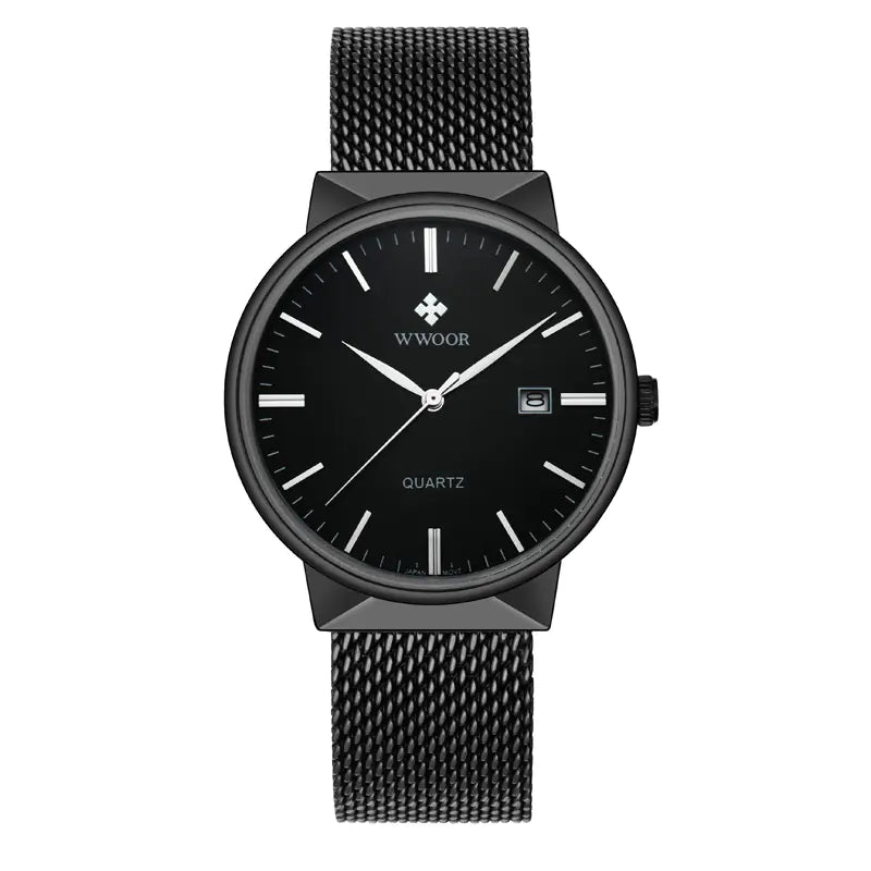 Men's Quartz Watch with Ultra-Thin Waterproof Design
