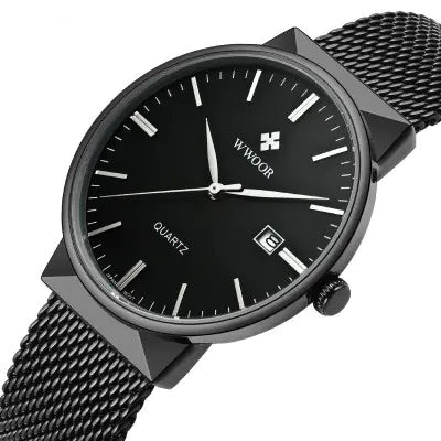 Men's Quartz Watch with Ultra-Thin Waterproof Design