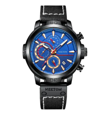 LIGE Multifunctional Waterproof Quartz Watch for Business