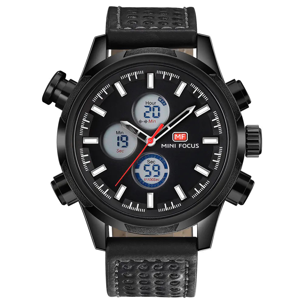MINI FOCUS Men's Waterproof Quartz Sports Watch