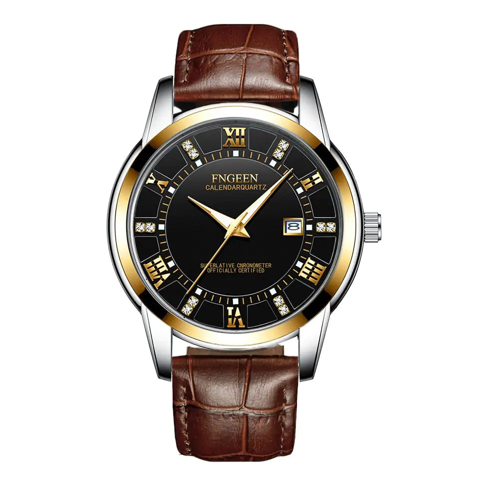Men's Ultra-thin Waterproof Quartz Business Watch