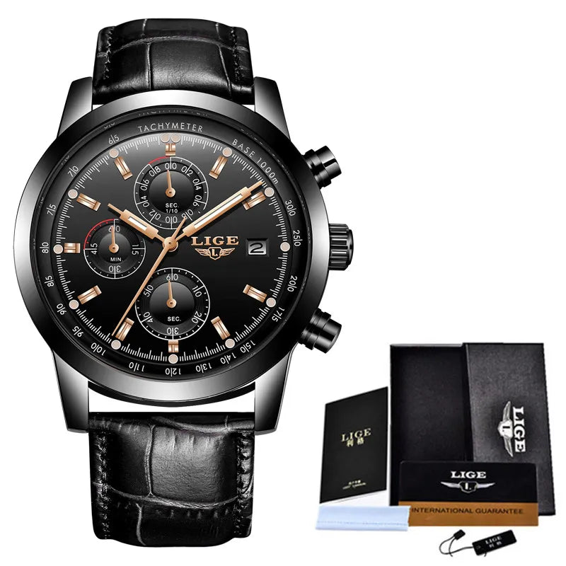 Men's Multifunctional Mesh Strap Quartz Watch