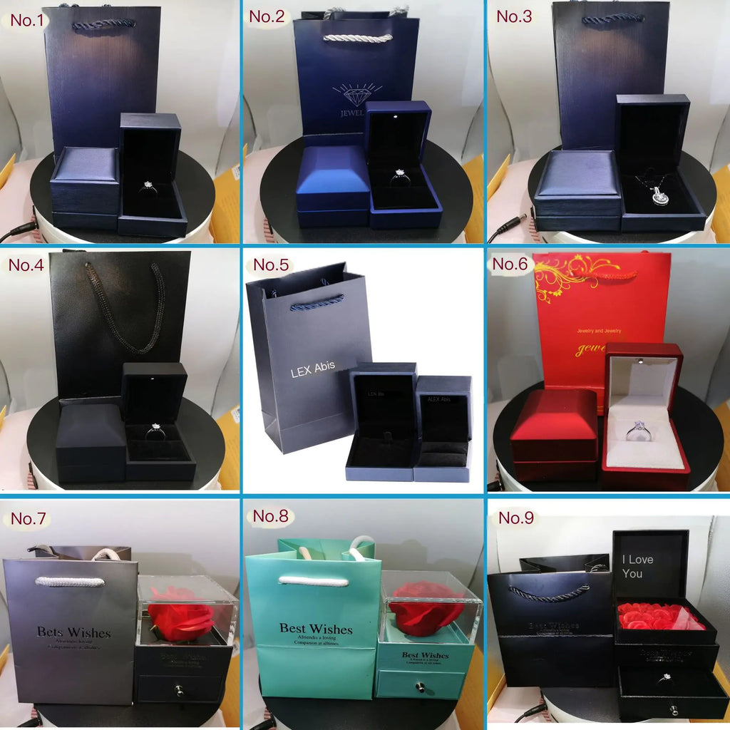 Packaging Box for Rings, Necklaces, Bracelets, and Flowers