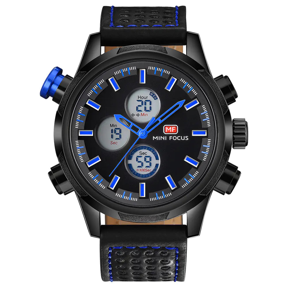 MINI FOCUS Men's Waterproof Quartz Sports Watch