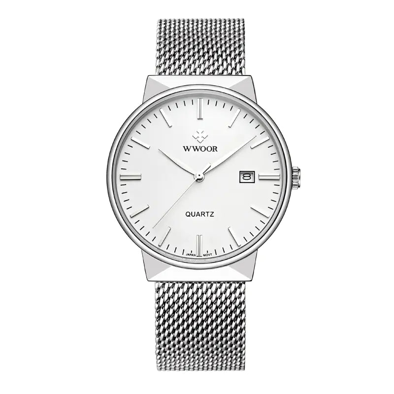 Men's Quartz Watch with Ultra-Thin Waterproof Design