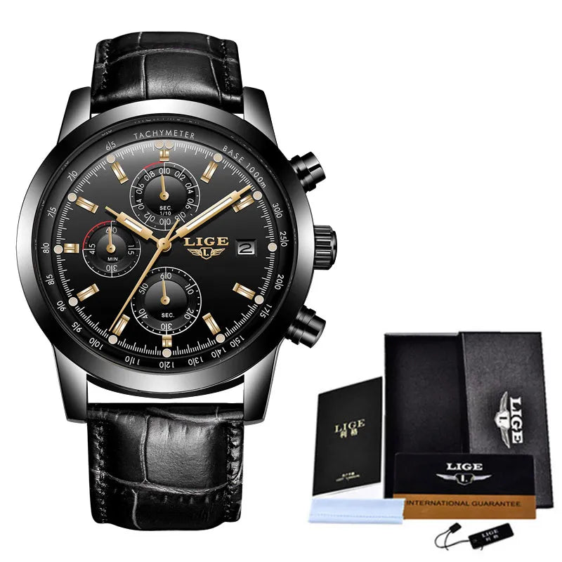 Men's Multifunctional Mesh Strap Quartz Watch